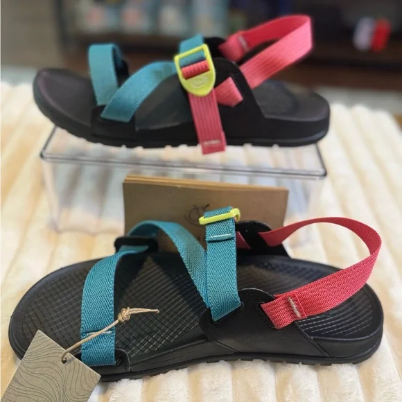 Chaco Lowdown Sandal Women Teal Rose - Picture 2 of 7
